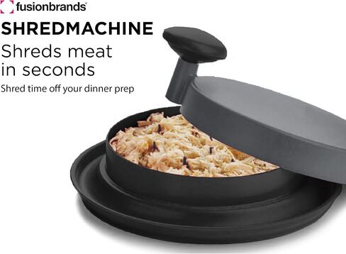 ShredMachine-The Quick, Easy to Use Alternative to Bear Claws Meat Shredder for Pulled Pork, Beef and Chicken and More-BPA Free Hand Shredder with Easy to Grip Handles, Non-Skid Base,Grey in Saudi Arabia