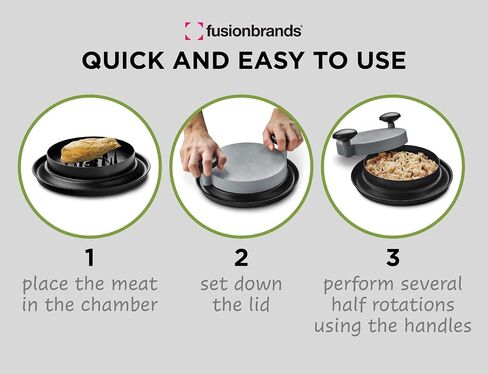 ShredMachine-The Quick, Easy to Use Alternative to Bear Claws Meat Shredder for Pulled Pork, Beef and Chicken and More-BPA Free Hand Shredder with Easy to Grip Handles, Non-Skid Base,Grey in Saudi Arabia