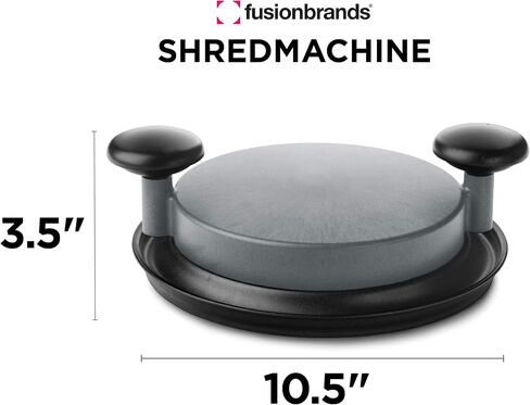 ShredMachine-The Quick, Easy to Use Alternative to Bear Claws Meat Shredder for Pulled Pork, Beef and Chicken and More-BPA Free Hand Shredder with Easy to Grip Handles, Non-Skid Base,Grey in Saudi Arabia