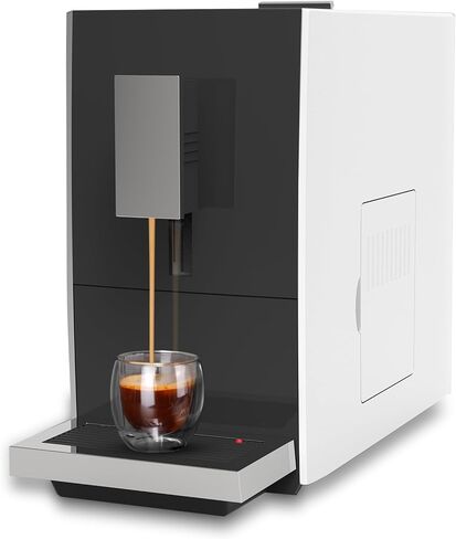 ماكينة تحضير القهوة الإسبريسو الأوتوماتيكية الفائقة من Mcilpoog CM01، ماكينة صنع القهوة الإسبريسو الأوتوماتيكية بالكامل من الفول إلى الكوب مع مطحنة، ماكينة صنع القهوة بشاشة تعمل باللمس سهلة الاستخدام. مضخة باريستا 19 بار in Kuwait