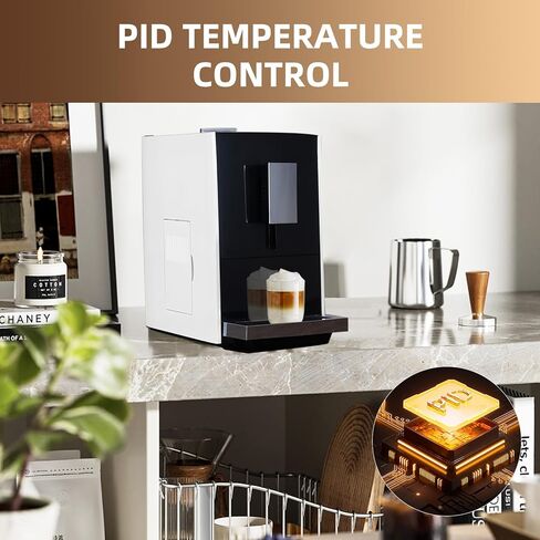 ماكينة تحضير القهوة الإسبريسو الأوتوماتيكية الفائقة من Mcilpoog CM01، ماكينة صنع القهوة الإسبريسو الأوتوماتيكية بالكامل من الفول إلى الكوب مع مطحنة، ماكينة صنع القهوة بشاشة تعمل باللمس سهلة الاستخدام. مضخة باريستا 19 بار in Kuwait