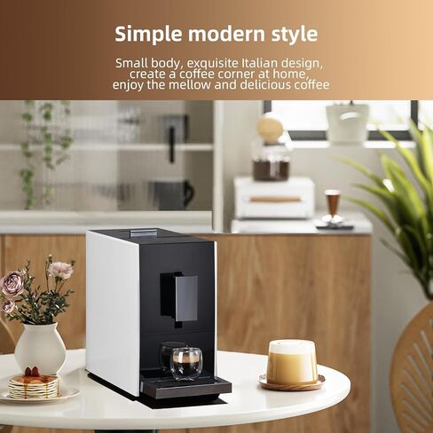 ماكينة تحضير القهوة الإسبريسو الأوتوماتيكية الفائقة من Mcilpoog CM01، ماكينة صنع القهوة الإسبريسو الأوتوماتيكية بالكامل من الفول إلى الكوب مع مطحنة، ماكينة صنع القهوة بشاشة تعمل باللمس سهلة الاستخدام. مضخة باريستا 19 بار in Kuwait