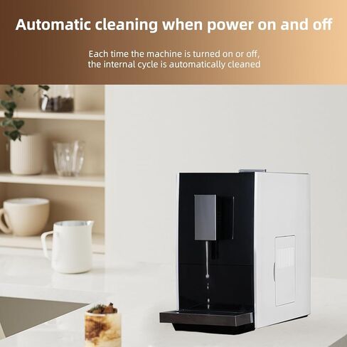 ماكينة تحضير القهوة الإسبريسو الأوتوماتيكية الفائقة من Mcilpoog CM01، ماكينة صنع القهوة الإسبريسو الأوتوماتيكية بالكامل من الفول إلى الكوب مع مطحنة، ماكينة صنع القهوة بشاشة تعمل باللمس سهلة الاستخدام. مضخة باريستا 19 بار in Kuwait