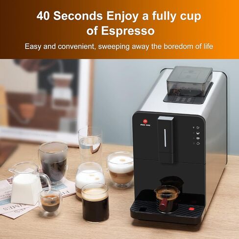 Mcilpoog Super Automatic Espresso Coffee Machine，Bean To Cup Fully Automatic Espresso Machine with Grinder,Easy To Use Wifi Touch Screen Coffee Maker.19 Bar Barista Pump(Hi series 01) in Saudi Arabia
