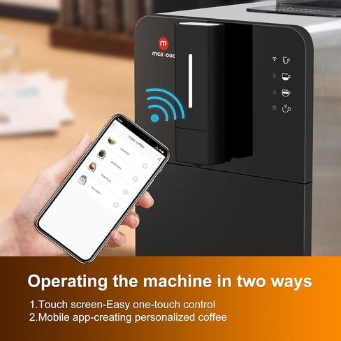 Mcilpoog Super Automatic Espresso Coffee Machine，Bean To Cup Fully Automatic Espresso Machine with Grinder,Easy To Use Wifi Touch Screen Coffee Maker.19 Bar Barista Pump(Hi series 01) in Saudi Arabia