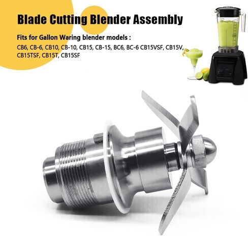 مجموعة خلاط شفرة القطع متوافقة مع Waring CB6 CB10 CB15 قطع الخلاط المجمع استبدال 502977 502975 18396 in Kuwait