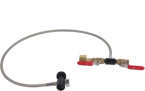 محول إعادة تعبئة أسطوانة ثاني أكسيد الكربون CGA320، ملحقات موصل زجاجة 3000 رطل لكل بوصة مربعة، صمام مزدوج خرطوم 36 بوصة مع مقياس لملء خزان الصودا in Kuwait