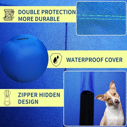 30 Inch Dog Horse Ball with 2 Covers, Giant Herding Ball for Dog Blue Heelers, Horse Balls for Play for Horses to Play with, Extra Large Equine Training Ball in Kuwait