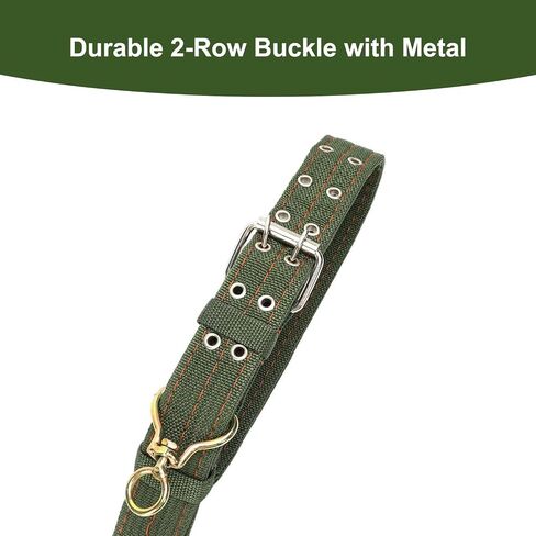 49.6 Inch Cow Collar, Adjustable Four-Layer Nylon Thickened Cattle Halter for Show - Heavy Duty Cattle Show Collar with Metal Buckle and Traction Chain, Ideal for Horse, Sheep, Dog, Camel in Saudi Arabia