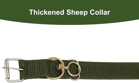 49.6 Inch Cow Collar, Adjustable Four-Layer Nylon Thickened Cattle Halter for Show - Heavy Duty Cattle Show Collar with Metal Buckle and Traction Chain, Ideal for Horse, Sheep, Dog, Camel in Saudi Arabia