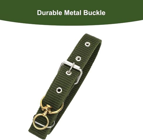 49.6 Inch Cow Collar, Adjustable Four-Layer Nylon Thickened Cattle Halter for Show - Heavy Duty Cattle Show Collar with Metal Buckle and Traction Chain, Ideal for Horse, Sheep, Dog, Camel in Saudi Arabia