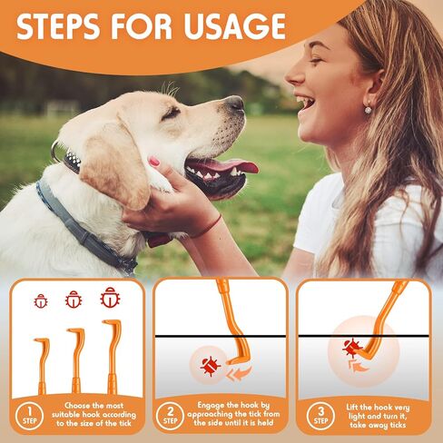 72 قطعة مزيل القراد، أداة إزالة القراد، 3 أحجام آمنة لإزالة القراد للكلاب من البراغيث والقراد للبشر في المنزل الصغير والكبير والقطط والكلاب، تزيل جسم الرأس بالكامل، 4 ألوان in Kuwait