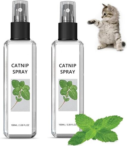 Fanxbox 2PCS Catnip Spray, Catnip Mist Spray, Joycat Spray, Herbal Cat Joy Spray, Catnip Spray for Indoor Cats in Saudi Arabia