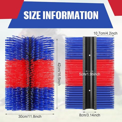 Large Scratch Brush 16.5 x 11.8 Inch Soft Cow Brush with 2 Screws Cattle Scratcher Grooming Horse Supplies for Goat Cattle Cow Pig Deer Animal Back Itch Relief in Saudi Arabia