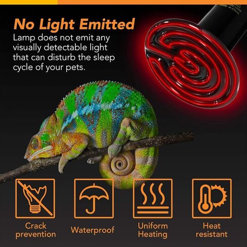 بسيط ديلوكس 2 حزمة 150 واط السيراميك باعث الحرارة الزواحف مصباح الحرارة لا ينبعث منها ضوء لقفص الحاضن الذي يحتضن الدجاج والحيوانات الأليفة البرمائية in Kuwait