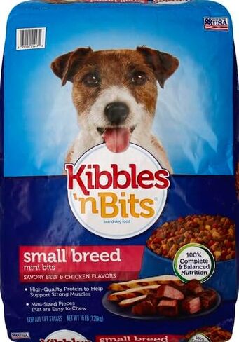 Kibbles 'n Bits Bistro Mini Bits Small Breed Oven Roasted Beef Flavor Dry Dog Food, 16 Pound Bag in Saudi Arabia