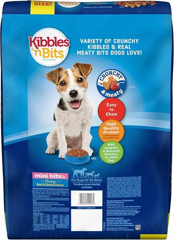 Kibbles 'n Bits Bistro Mini Bits Small Breed Oven Roasted Beef Flavor Dry Dog Food, 16 Pound Bag in Saudi Arabia