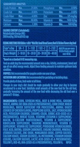 Kibbles 'n Bits Bistro Mini Bits Small Breed Oven Roasted Beef Flavor Dry Dog Food, 16 Pound Bag in Saudi Arabia