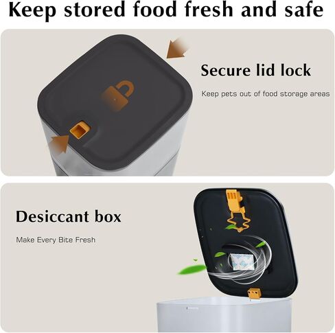 Automatic Cat Feeder Wet Food/Dry Food, 6Meal Timed Pet Feeder Easily Programmable &Easy to Clean, Auto Feeder for Cats/Small Dogs(Green) in Saudi Arabia