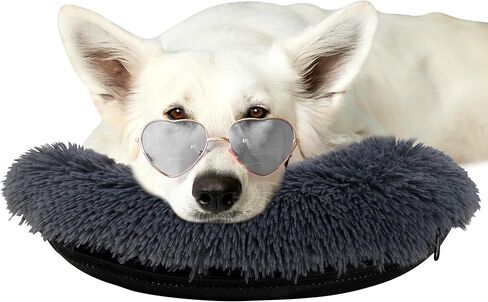 Leekalos Dog Pillow, Dog Calming Pillow for Large and Medium Dogs, U Shaped Dog Neck Pillow for Joint Relief Sleeping Improve, Machine Washable Pet Pillow for Small Dogs Cats Pet Calming Toy in Saudi Arabia
