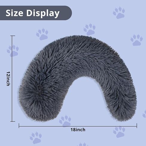 Leekalos Dog Pillow, Dog Calming Pillow for Large and Medium Dogs, U Shaped Dog Neck Pillow for Joint Relief Sleeping Improve, Machine Washable Pet Pillow for Small Dogs Cats Pet Calming Toy in Saudi Arabia