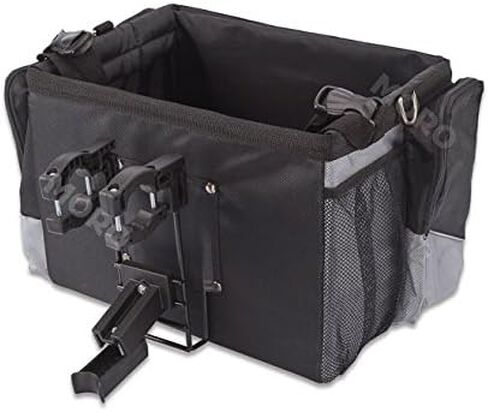 Pet Bicycle Front-Box Basket Bike Case Seat Dog Puppy Cat Outdoor Travel Carrier Bag Tote Kennel Black in Saudi Arabia
