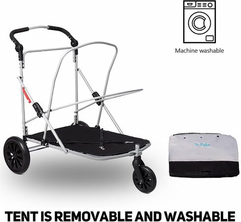 Dog Stroller for Large Dogs, 3 Wheel Foldable Pet Stroller for Medium Large Dogs, Heavy Duty Dog Wagons and Cart Up to 100 LBS (Orange) in Saudi Arabia