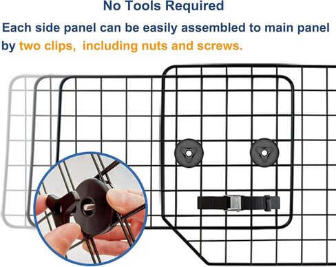 حاجز سيارة CASIMR للكلاب لسيارات الدفع الرباعي والمركبات والشاحنات والسيارات، ومنطقة شحن مقسمة للحيوانات الأليفة قابلة للتعديل، تصميم قابل للطي لسهولة التخزين، حواجز شبكية سلكية شديدة التحمل، ملحقات سفر آمنة in Kuwait