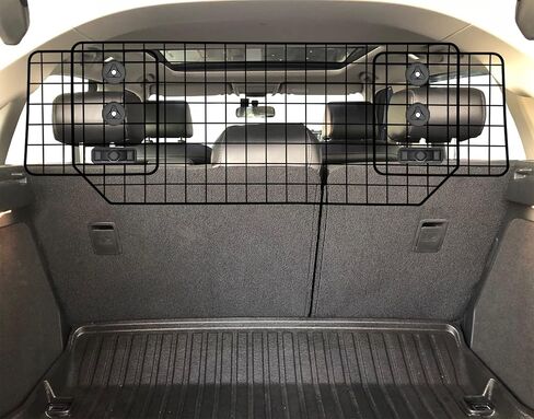 CASIMR Dog Car Barrier for SUVs, Vehicles, Trucks, Cars, Adjustable Pet Divider Cargo Area Universal-Fit, Folding Design for Easy Storage, Heavy-Duty Wire Mesh Barriers Safety Travel Accessories in Saudi Arabia