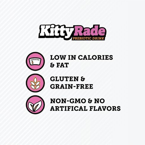 KittyRade – Delicious, Healthy Prebiotic, Isotonic Drink for Cats, Electrolytes | Reliable Hydration Drink for Cats & Low Calorie | Cat Health Supplement | Resealable Packs | (250ml x 10) in Saudi Arabia