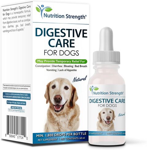 Digestive Care for Cats, Natural Constipation Relief for Cats and Kittens & Support for Diarrhea, Bloating, Bad Breath, Vomiting, Lack of Appetite, 60 Milliliters in Kuwait