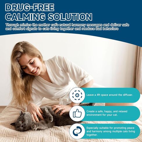 VICSOM Cat Calming Diffuser Refills Kit, Cat Pheromones Calming Refill, 180 Days Anti Anxiety Relief Stress Long Calm Effect, 48ml Fit All Common Diffusers Plug in, 6 Pack in Saudi Arabia