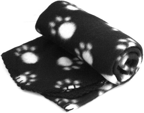 Pet Dog Cat Puppy Kitten Soft Blanket Doggy Warm Bed Mat Paw Print Cushion (Pink) in Kuwait