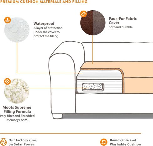 Premium Leatherette Sofa Pet Bed, Extra Large, Espresso in Kuwait