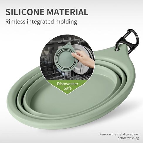 Collapsible Dog Bowls 2pcs for Puppy Bowl, Portable Dog Bowl for Small to Medium Sized Dogs and Cats, Travel Dog Bowl is Ideal for Traveling and Hiking BPA Free (400mL) in Saudi Arabia