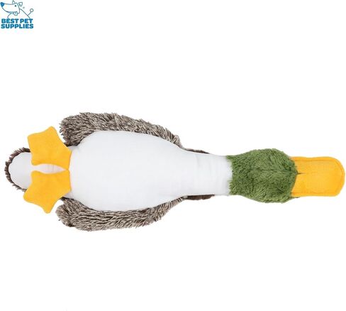 Best Pet Supplies Crinkle Dog Toy for Small, Medium, and Large Breeds, Cute No Stuffing Duck with Soft Squeaker, Fun for Indoor Puppies and Senior Pups, Plush No Mess Chew and Play - Light Pink in Saudi Arabia