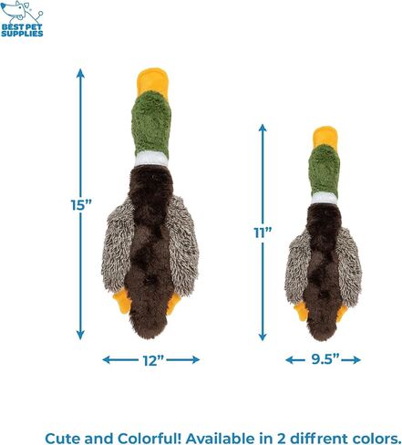 Best Pet Supplies Crinkle Dog Toy for Small, Medium, and Large Breeds, Cute No Stuffing Duck with Soft Squeaker, Fun for Indoor Puppies and Senior Pups, Plush No Mess Chew and Play - Light Pink in Saudi Arabia