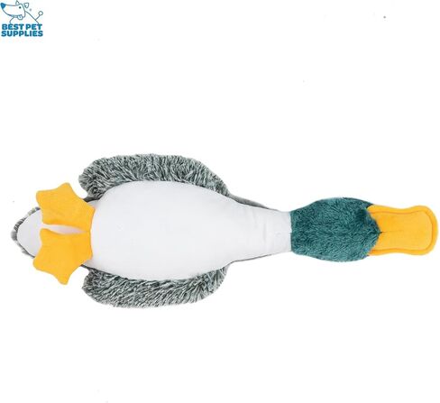 Best Pet Supplies Crinkle Dog Toy for Small, Medium, and Large Breeds, Cute No Stuffing Duck with Soft Squeaker, Fun for Indoor Puppies and Senior Pups, Plush No Mess Chew and Play - Light Pink in Saudi Arabia