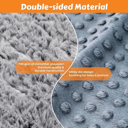 Heartbeat Toy Heartbeat Blanket for Dog Anxiety Relief, Heartbeat Stuffed Animal for Puppy Calming Aid Behavioral Aid, Dog Comfort Toy for Sleep Aid Cuddle, Grey in Kuwait