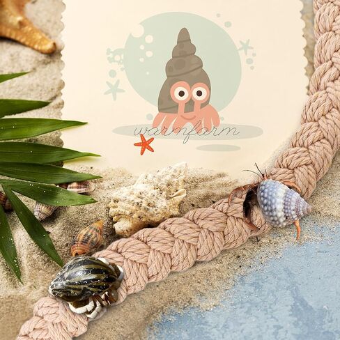 ألعاب تسلق السلطعون الناسك، سلم حبل السلطعون الناسك، ألعاب تسلق السلطعون الناسك، ملحقات حوض الزواحف، ديكور الموائل لضفادع شجرة السلطعون الناسك (كاكي صغير) in Kuwait