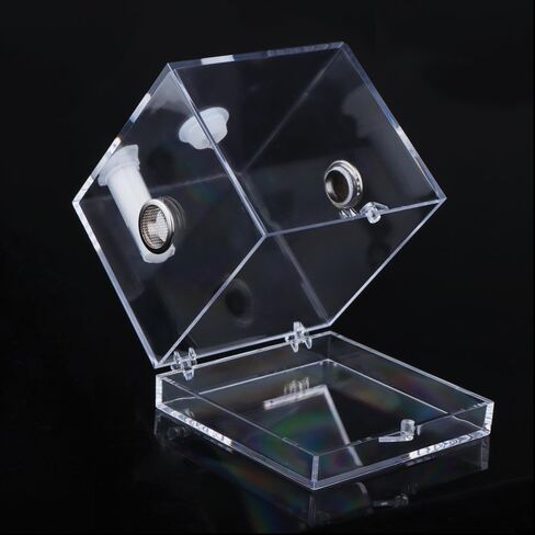 Jumping Spider Acrylic Breeding Box, Tarantula Transparent Terrarium, Spider Feeding Box, Bottom Open Design, Insect Habitat Hatching Container Cage in Saudi Arabia