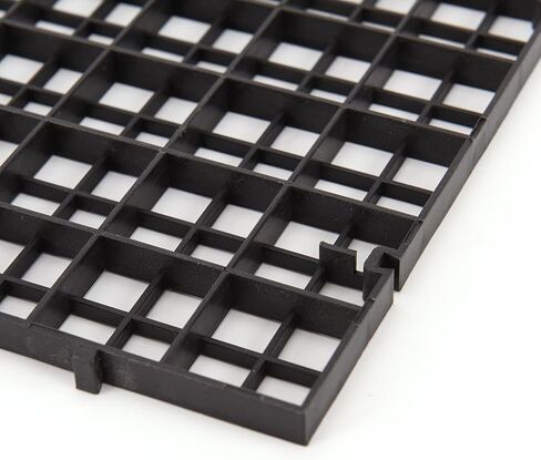 6 Pcs Grid Isolate Board Divider Fish Tank Bottom Black Filter Tray Aquarium Crate by OBANGONG in Kuwait