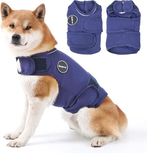 Dog Anxiety Jacket, Skin-Friendly Dog Calming Shirt - Dog Coat for Thunder, Fireworks, Vet Visits and Separation - Keep Pet Calm Without Medicine & Training, Anti Anxiety Vest for Dogs in Saudi Arabia