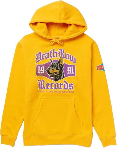 سويت شيرت بقلنسوة Happy Dad x Death Row OG Dogg، بلوفر بقلنسوة برباط، سويت شيرت بقلنسوة برسومات قطنية عصرية in Kuwait