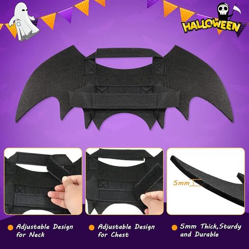 Rypet Dog Bat Wings Costume L, Dog Bat Costume for Halloween Cosplay Party in Saudi Arabia