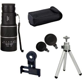 High Power 16X52 Monocular Telescope - Portable Binoculars for Outdoor Sports, 8000M View, Plastic Lens, Compact Design in Kuwait