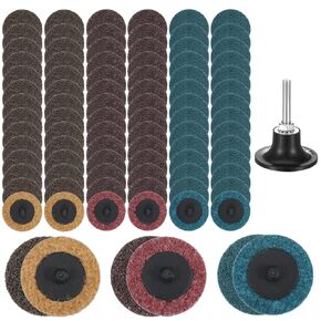 90PCS 2-Inch Sanding Discs Set, Surface Conditioning Discs with 1/4" Roll Lock Holder, Nylon Abrasive Disc for Die Grinder, Sanding Disc for Metal & Wood Polishing, Rust & Paint Removal in Kuwait