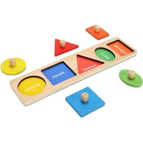 Montessori First Jumbo Knob Fachles For For Toddlers ، Montessori Multip Peg Fass Postr in Kuwait