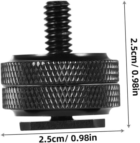 POPETPOP 4 PCS Dual Screw Camera Adapter for Rig Hot Shoe Flash Mount Replacement for LED Light Microphone Monitor DSLR Camcorder in Saudi Arabia
