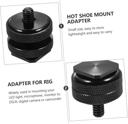 POPETPOP 4 PCS Dual Screw Camera Adapter for Rig Hot Shoe Flash Mount Replacement for LED Light Microphone Monitor DSLR Camcorder in Saudi Arabia